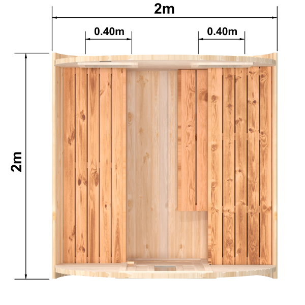 Fasssauna / Gartensauna / Banja / Round 2,0 m